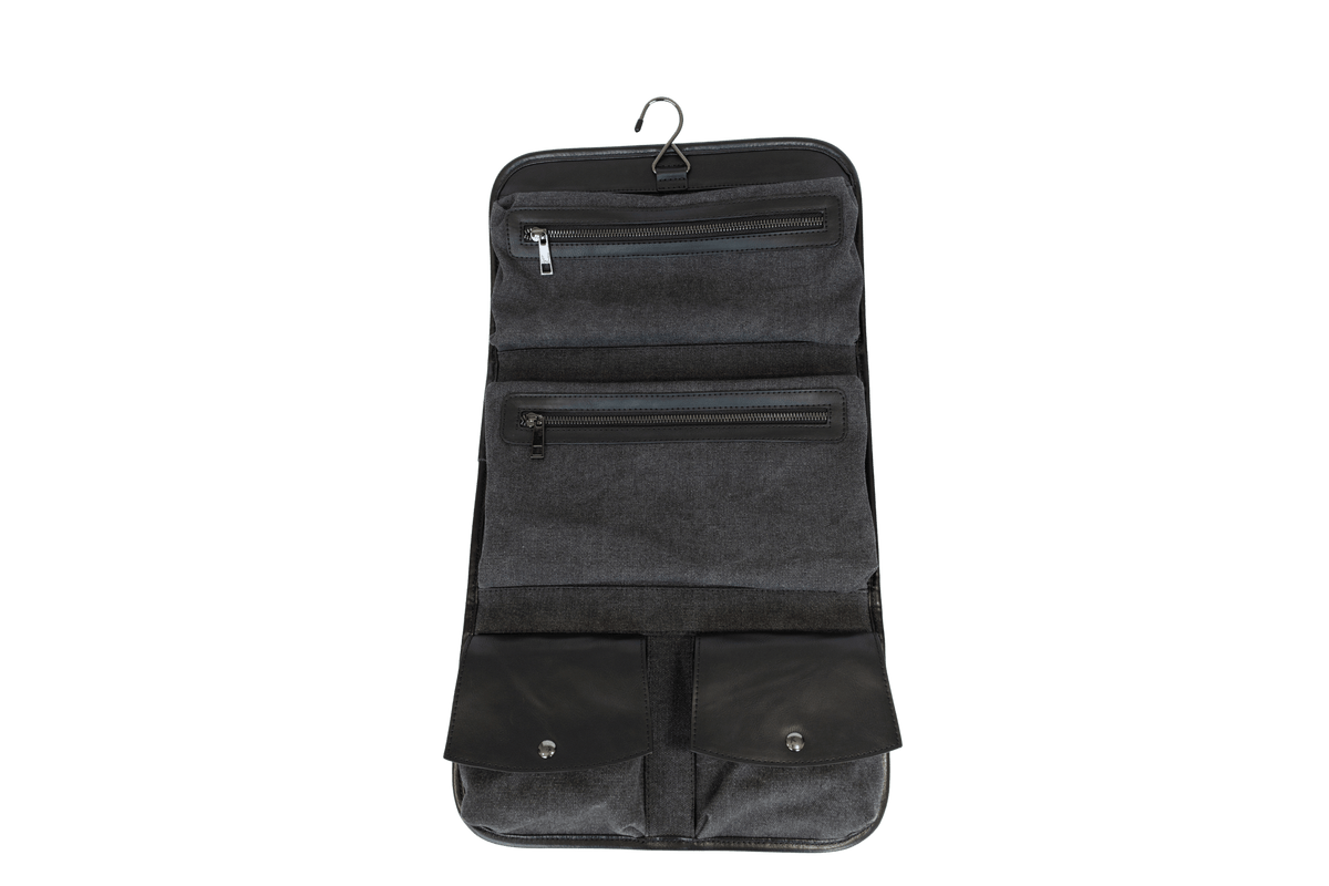 Black Hanging Bag with 4 Interior Pockets - Vetelli