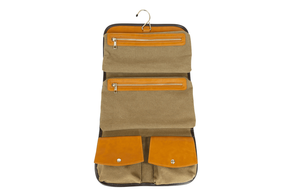 Brown Hanging Bag with 4 Interior Pockets- Vetelli 